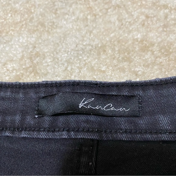 KanCan Distressed High Waisted Black Studded Jeans 7 - Picture 5 of 11